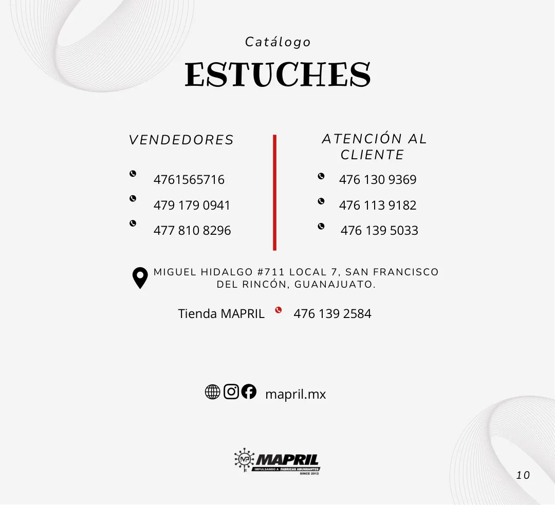 Catálogo Estuches MAPRIL — página 10